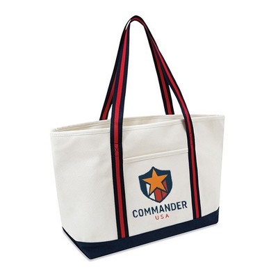 24 oz. Large Cotton Canvas Admiral Tote Bag